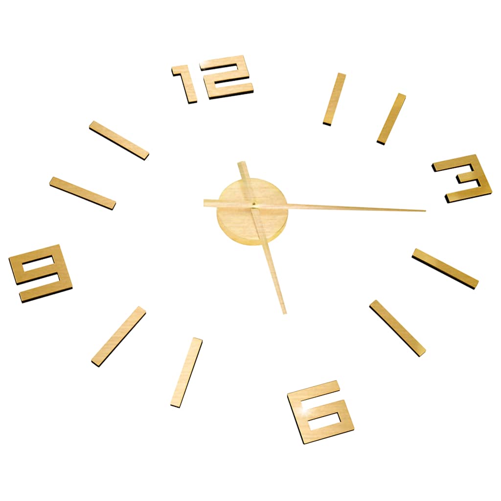 Vidaxx horloge murale 3D moderne XXL 100 cm doré