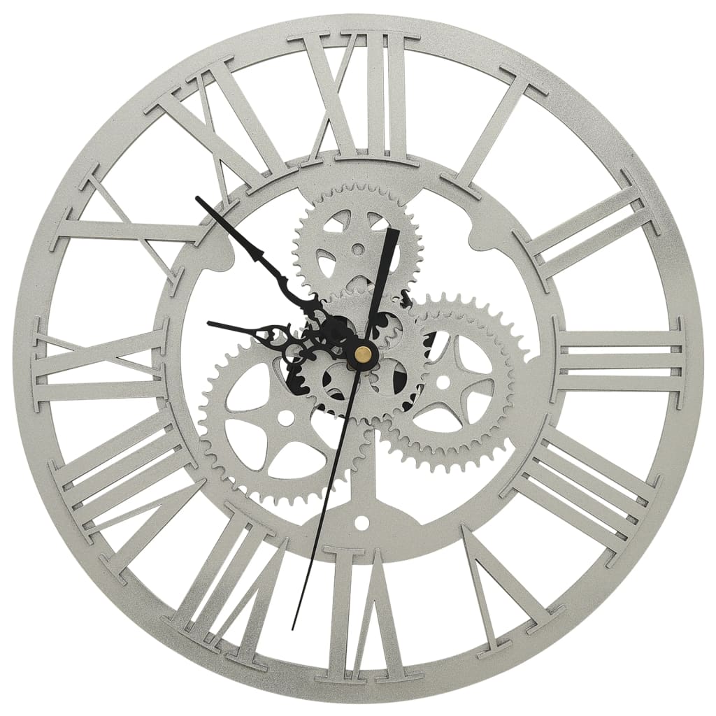 VidaXL horloge murale 30 cm acrylique couleur argent