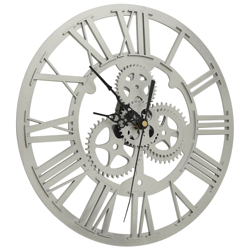 VidaXL horloge murale 30 cm acrylique couleur argent