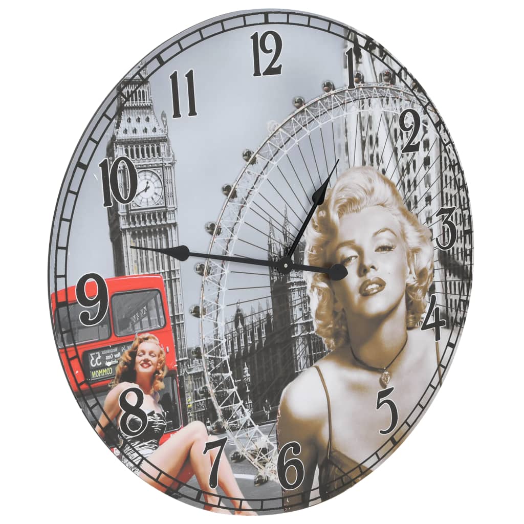 VidaXL horloge murale style vintage 60 cm