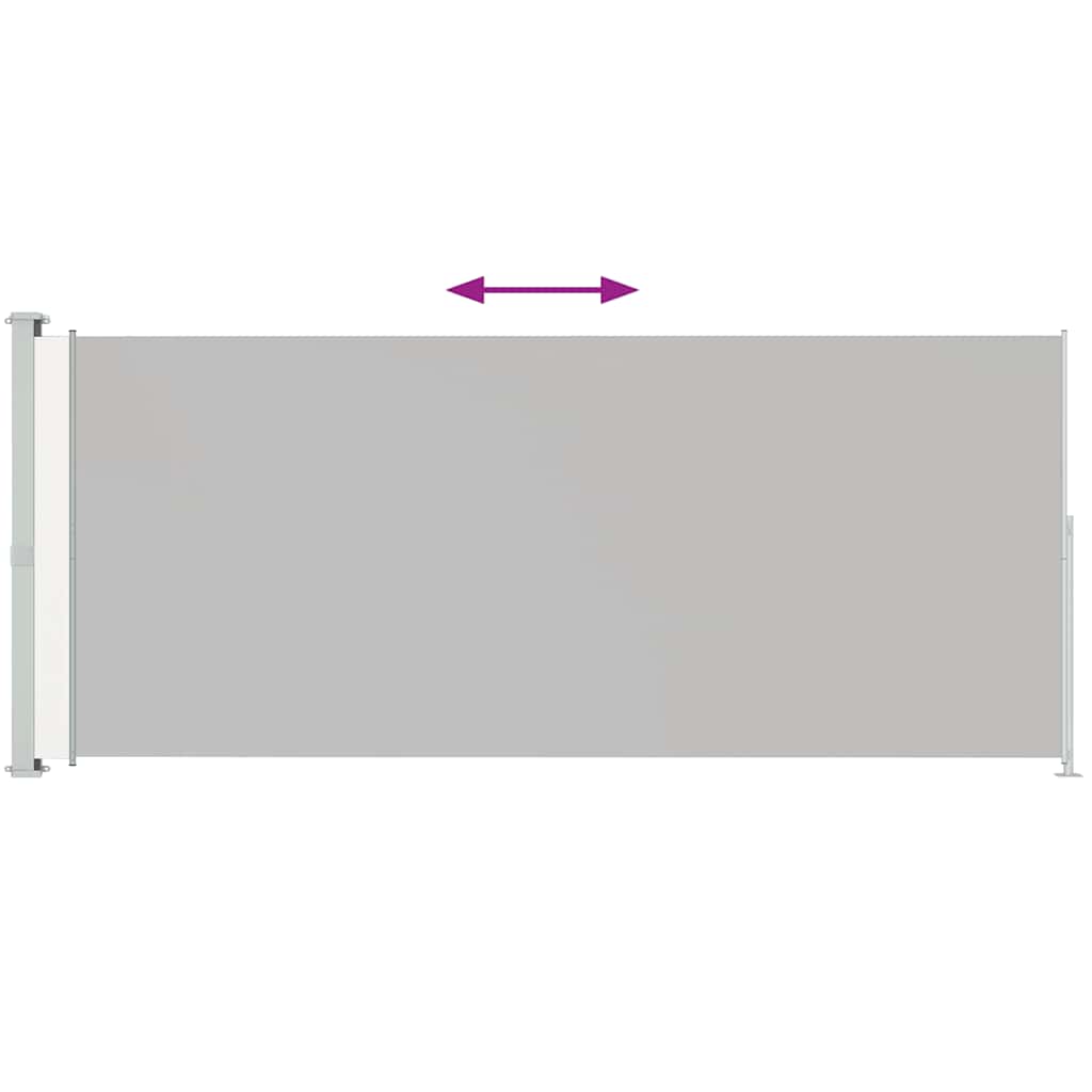 Écran de jardin vidaxl extensible 220x500 cm crème