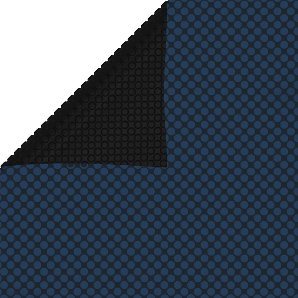 Vidaxl Pool Foil Solar Floating 800x500 cm PE noir et bleu