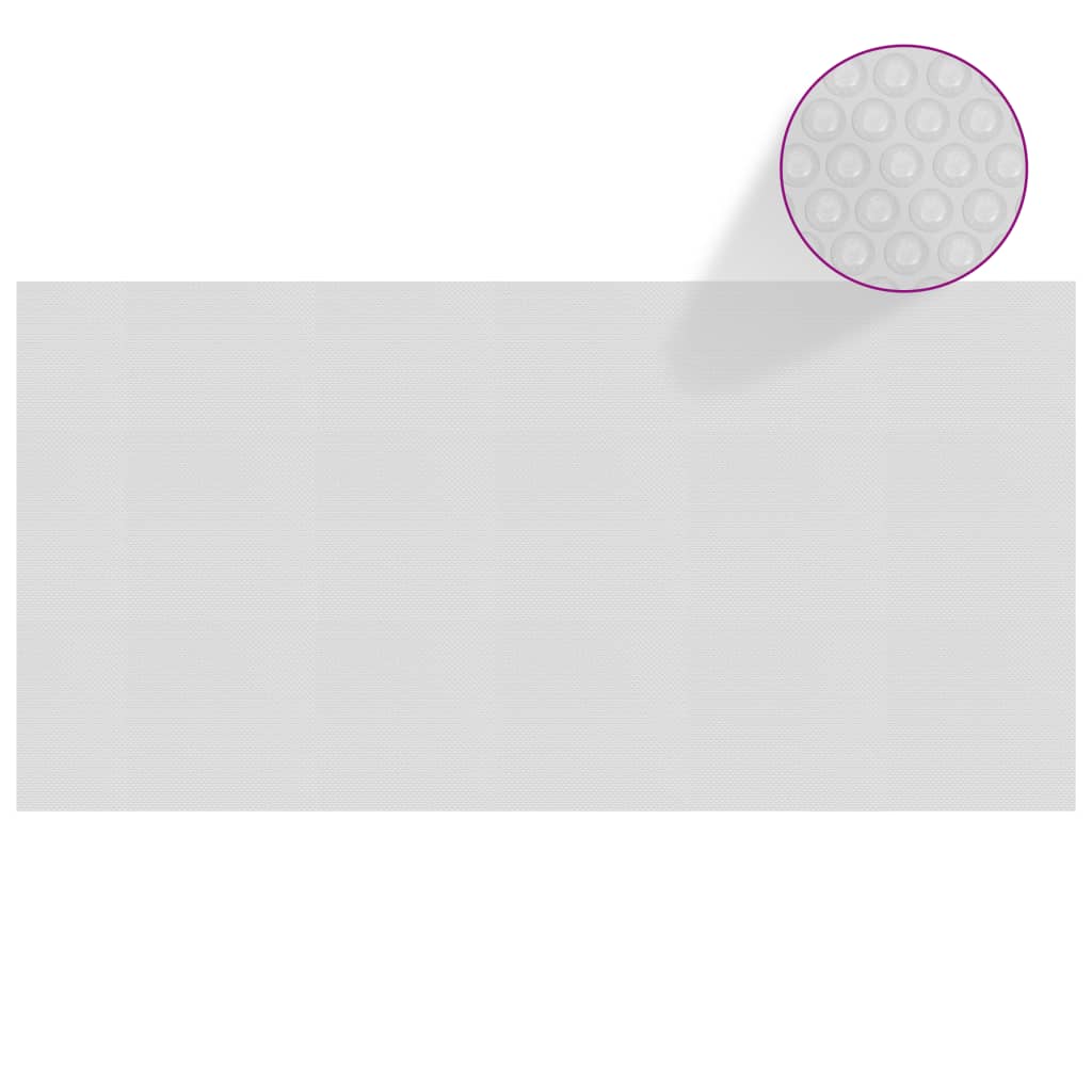 Vidaxl Pool Foil solaire flottant 400x200 cm PE Gray
