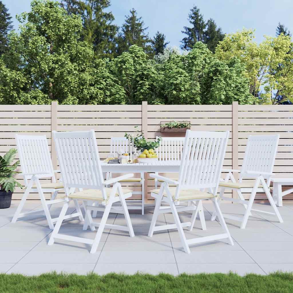 Coussins de chaise de jardin vidaxl 6 pcs 40x40x4 cm
