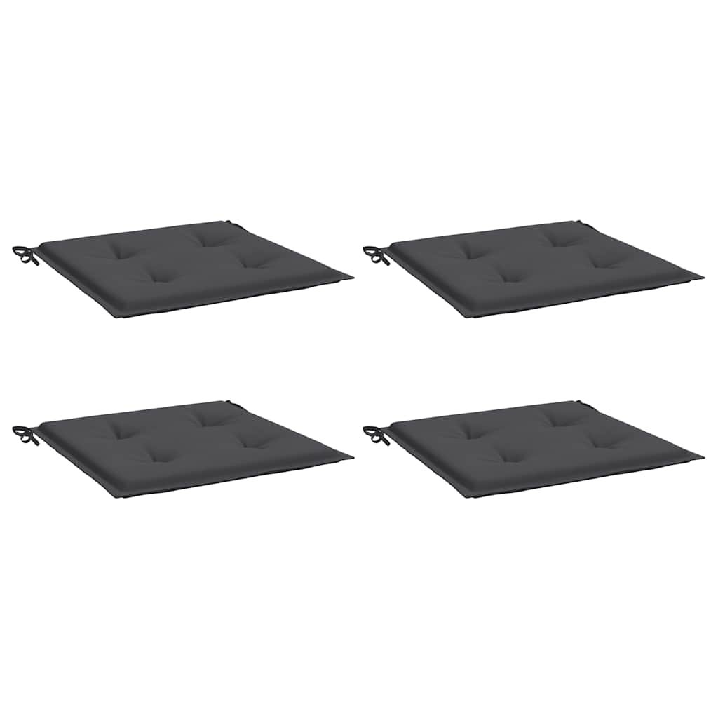 Coussins de chaise de jardin vidaxl 4 ST 50x50x4 cm Oxford tissu anthracite -colored