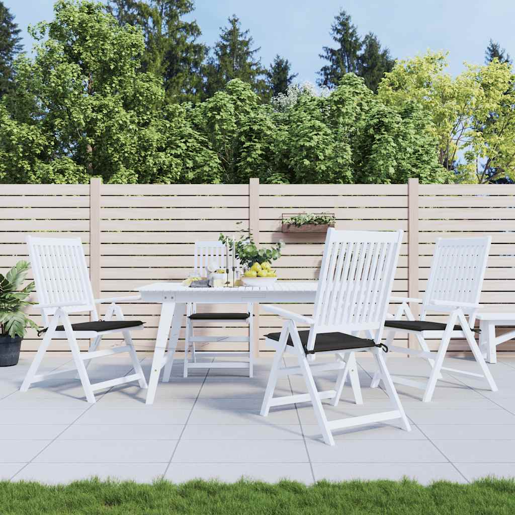 Coussins de chaise de jardin vidaxl 4 ST 50x50x4 cm Oxford tissu noir