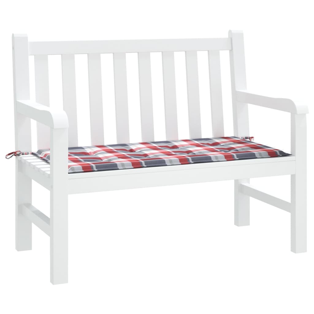 Vidaxl jardin banc coussin 100x50x3 cm oxford tissu diamant motif rouge