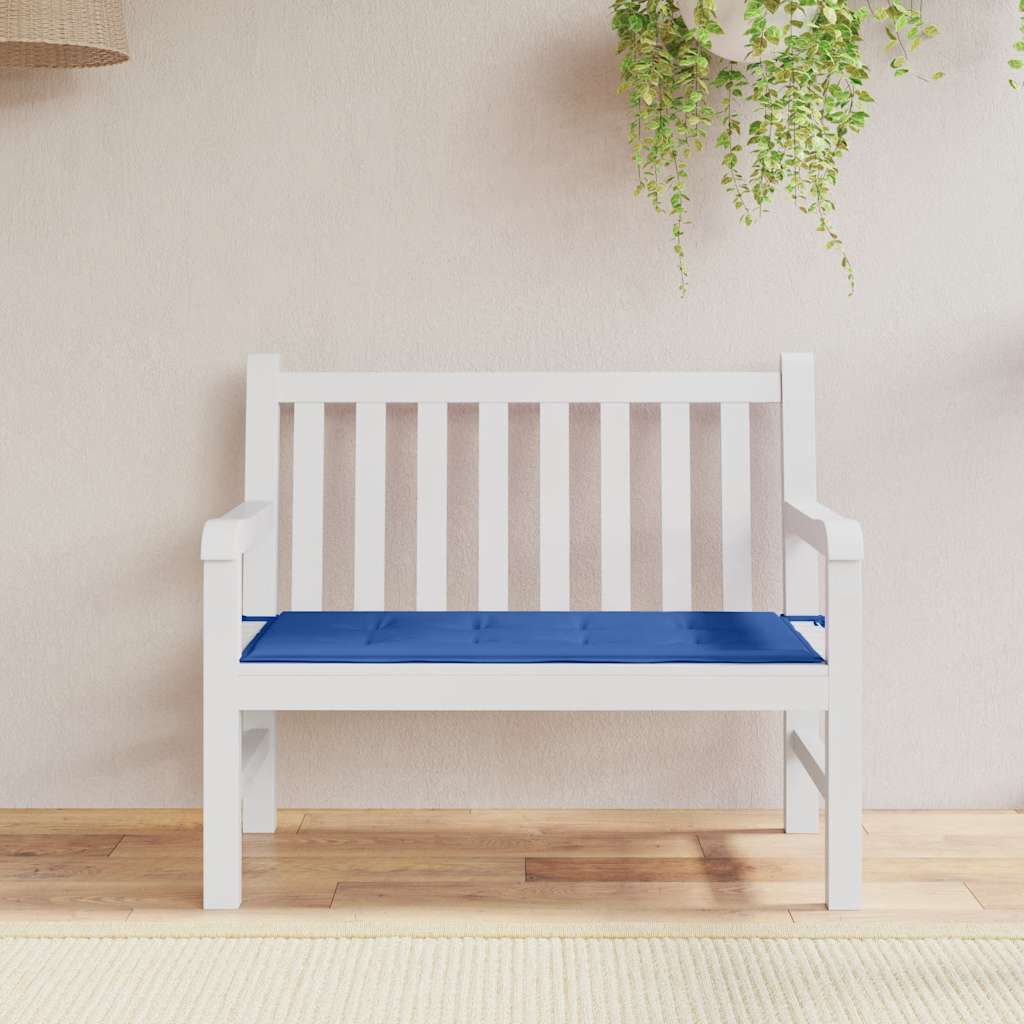 Vidaxl jardin banc coussin 120x50x4 cm oxford tissu royal bleu