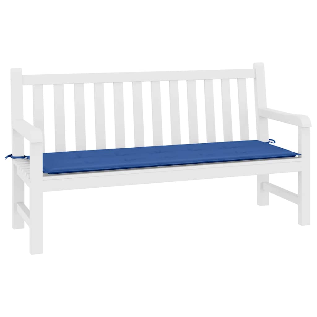 Vidaxl jardin banc coussin 200x50x4 cm oxford tissu royal bleu