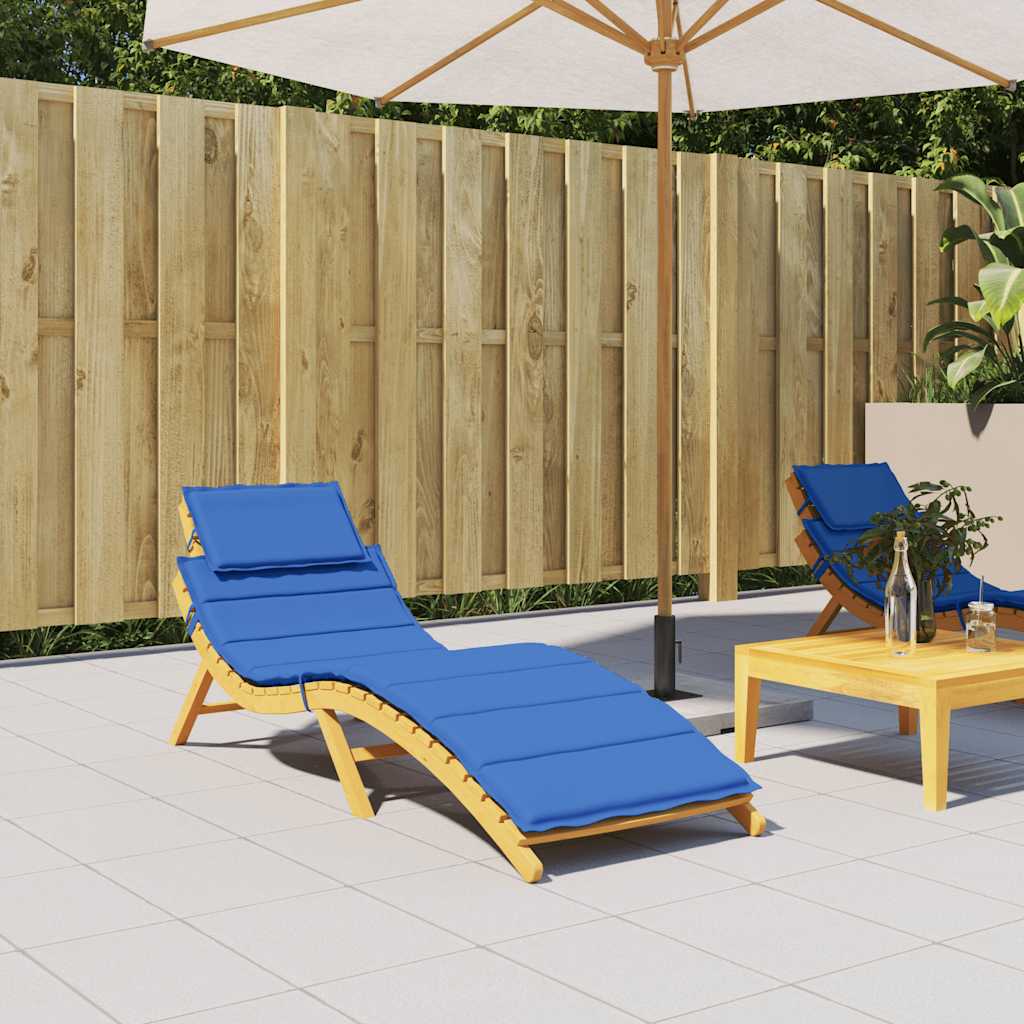 Vidaxl Lounger Cushion 186x58x4 cm Oxford tissu Royal Blue