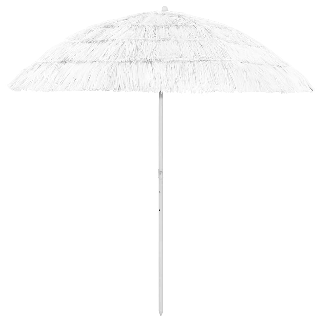 Vidaxl StrandParasol Hawaii 240 cm blanc