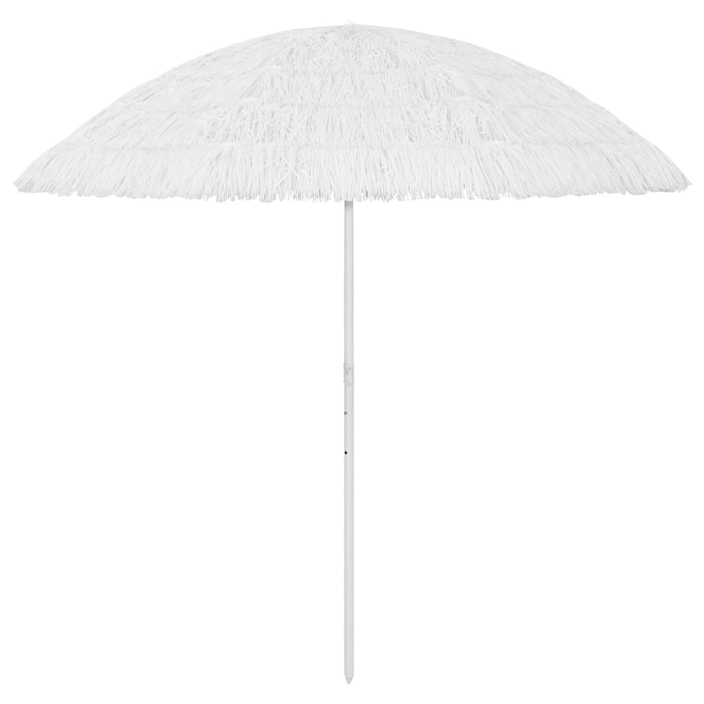 VidaXL Parasol de plage Hawaii 300 cm blanc