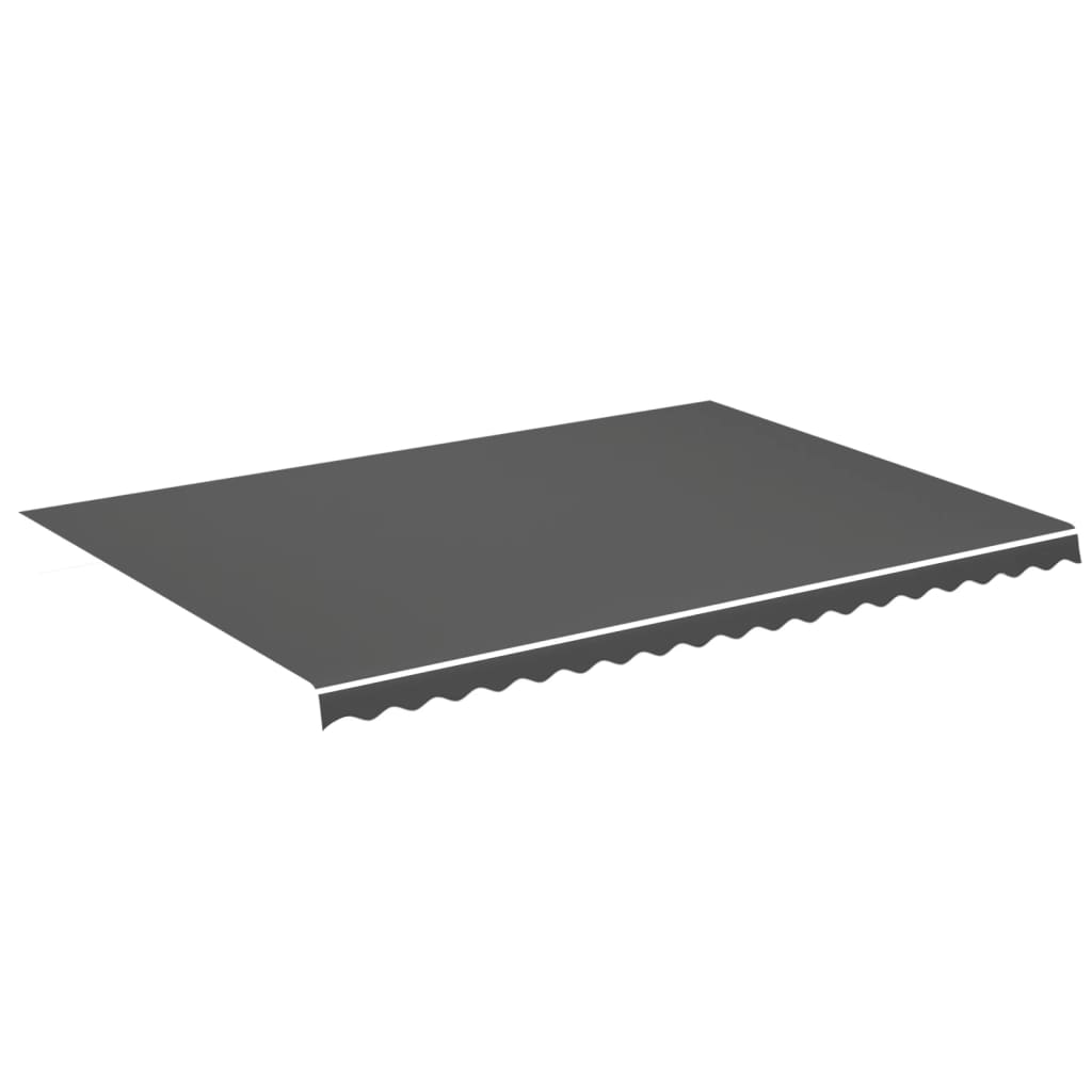 Tissu de remplacement de Vidaxl pour Luifel 5x3,5 M anthracite -colored
