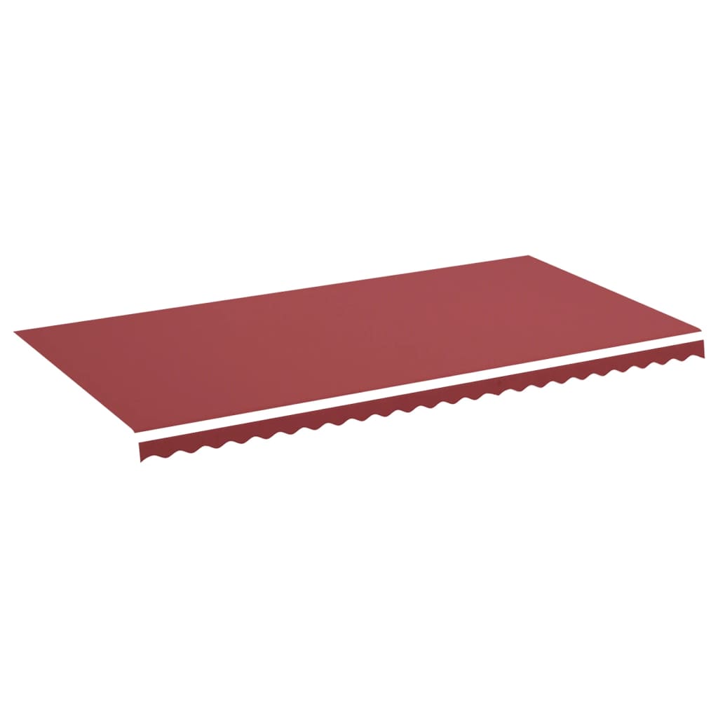 Tissu de remplacement de Vidaxl pour Luifel 6x3 M Bordeaux rouge