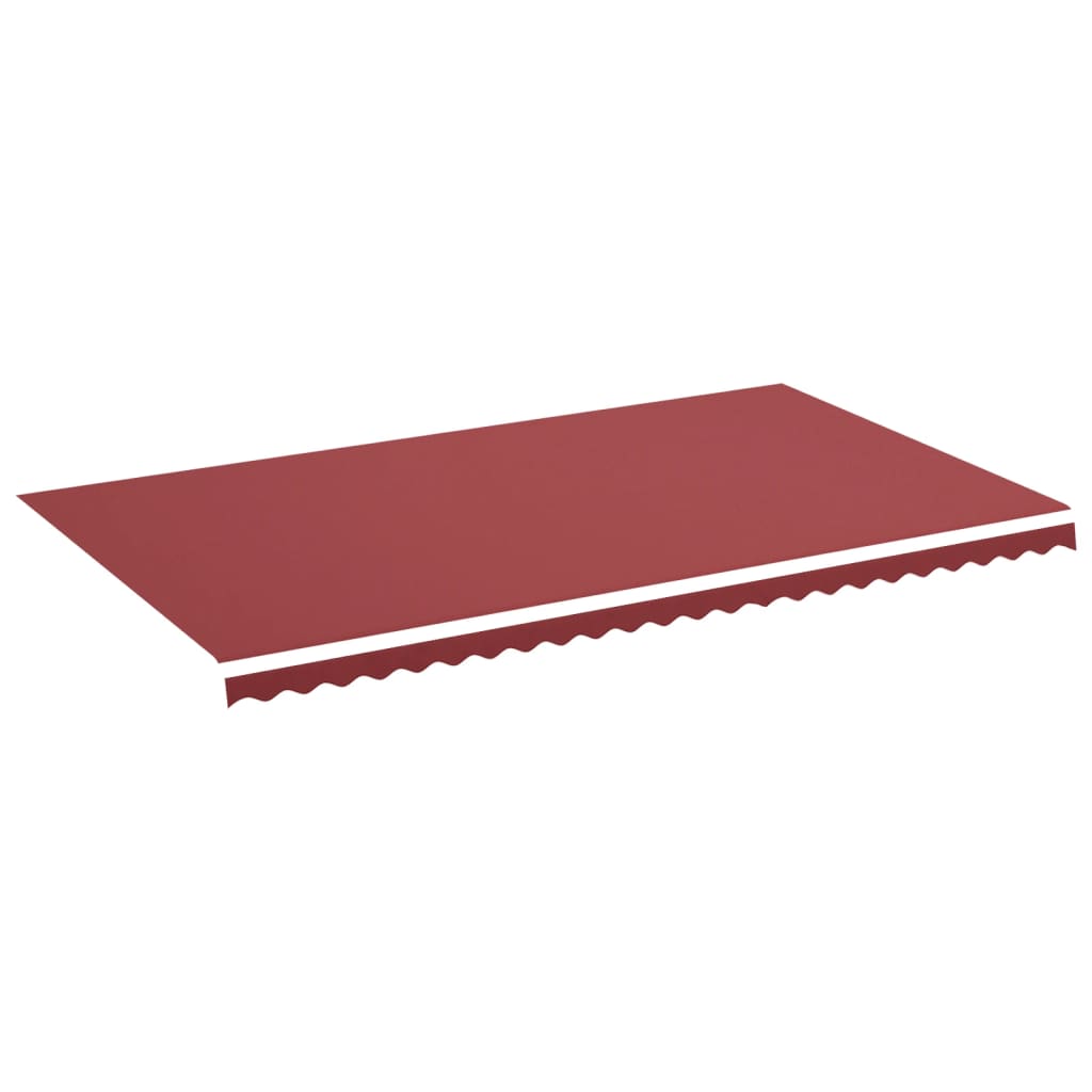 Tissu de remplacement de Vidaxl pour Luifel 6x3,5 M Bordeaux rouge