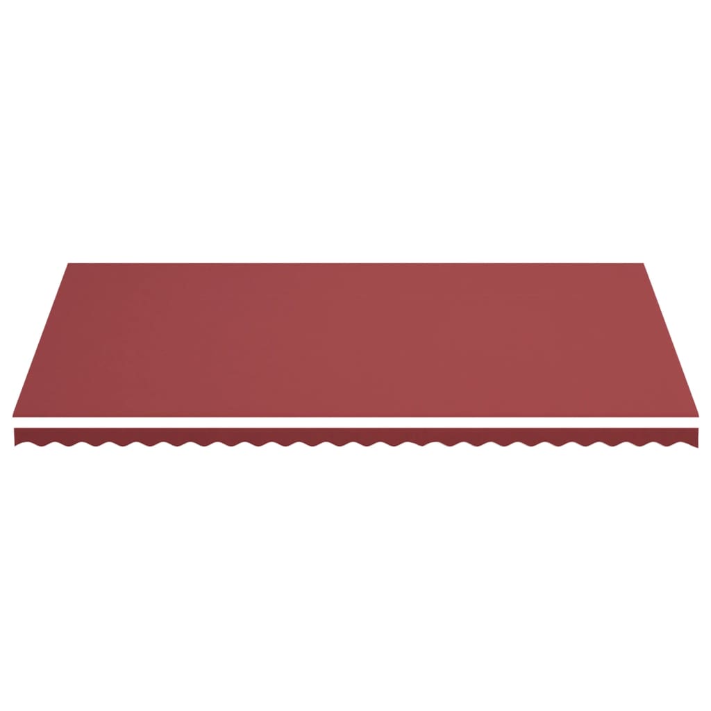 Tissu de remplacement de Vidaxl pour Luifel 6x3,5 M Bordeaux rouge