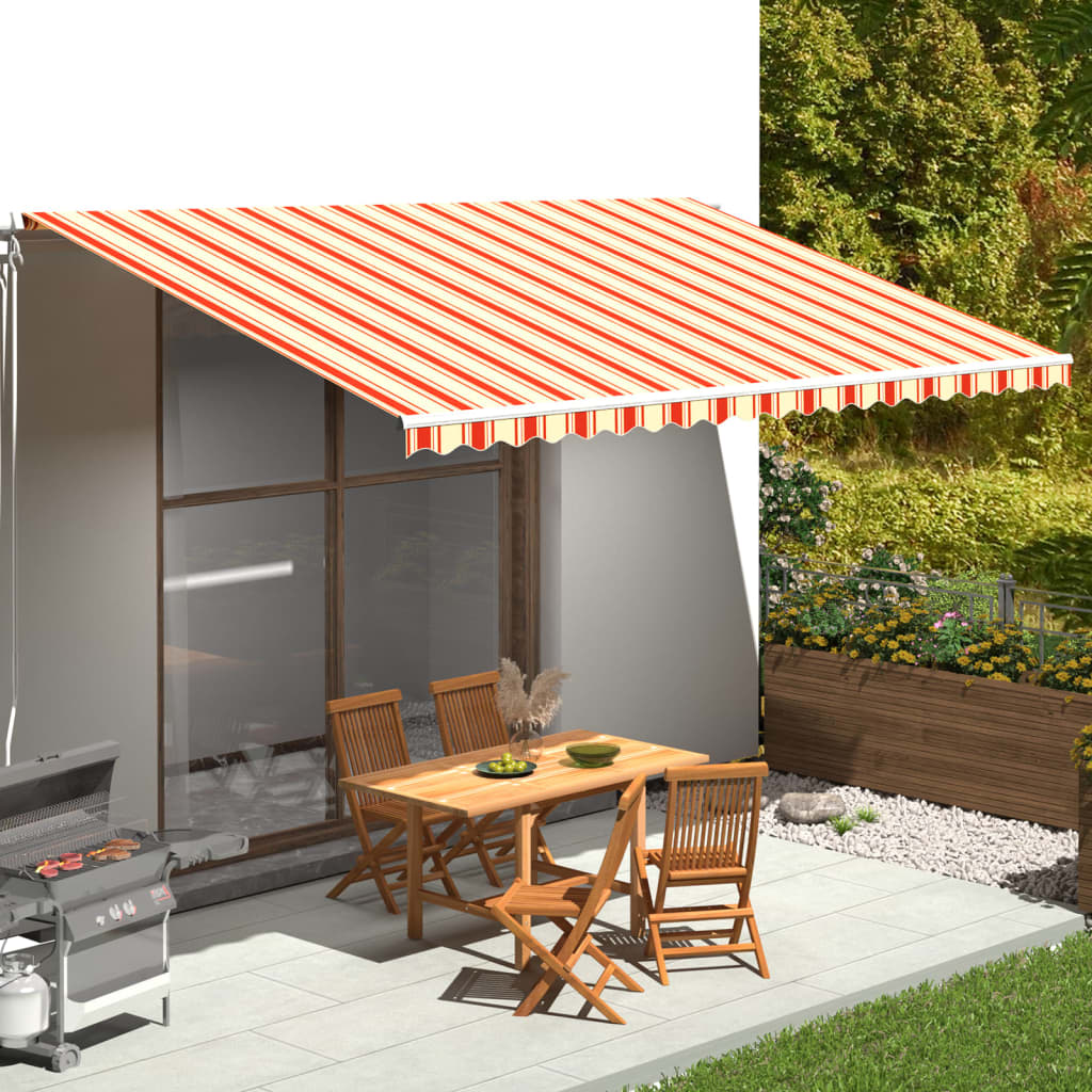 Vidaxx toile de remplacement pour auvent 5x3 m jaune et orange