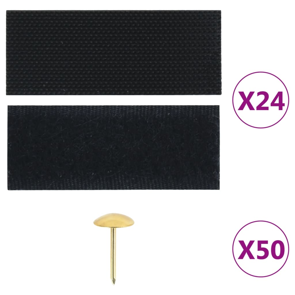 Rideaux de porte insecte vidaxl 2 pcs magnétiques 220x100 cm noirs