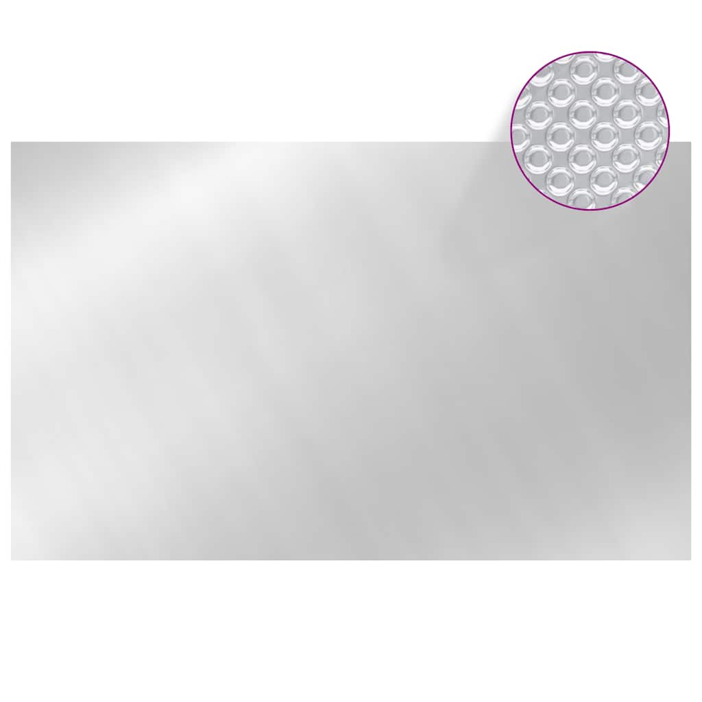 COUVERTURE DE LA PAOBLE VIDAXL 260X160 CM PE Silver Colored