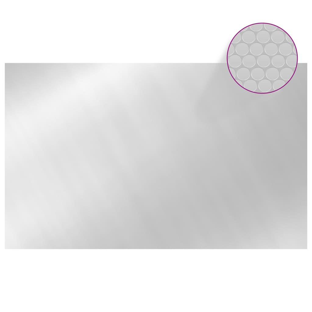 COUVERTURE DE LA PAOBLE VIDAXL 260X160 CM PE Silver Colored