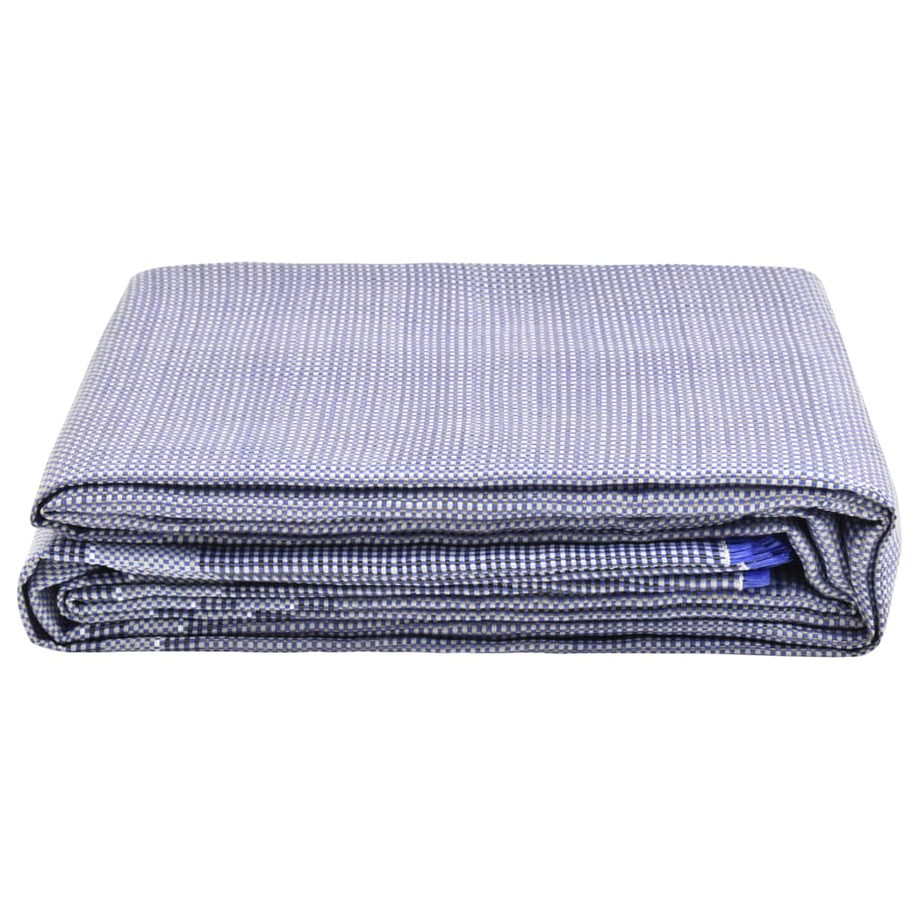 Tapis de tente Vidaxl 550x250 cm bleu