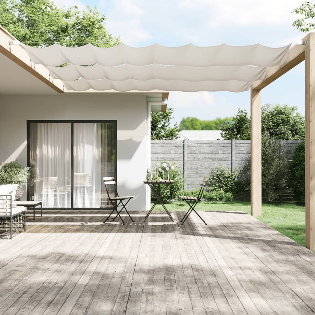 Vidaxl luifel vertical 60x600 cm tissu oxford blanc