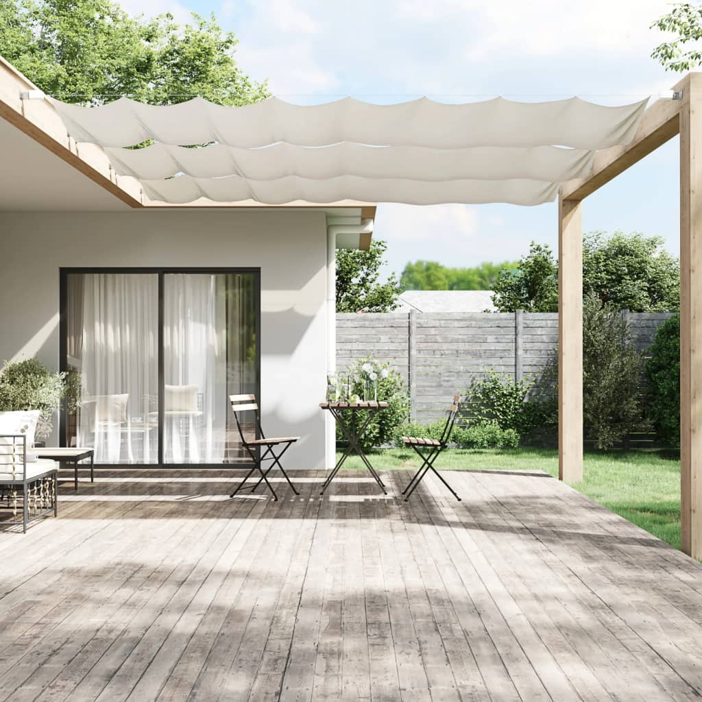 Vidaxl luifel vertical 100x360 cm tissu oxford blanc