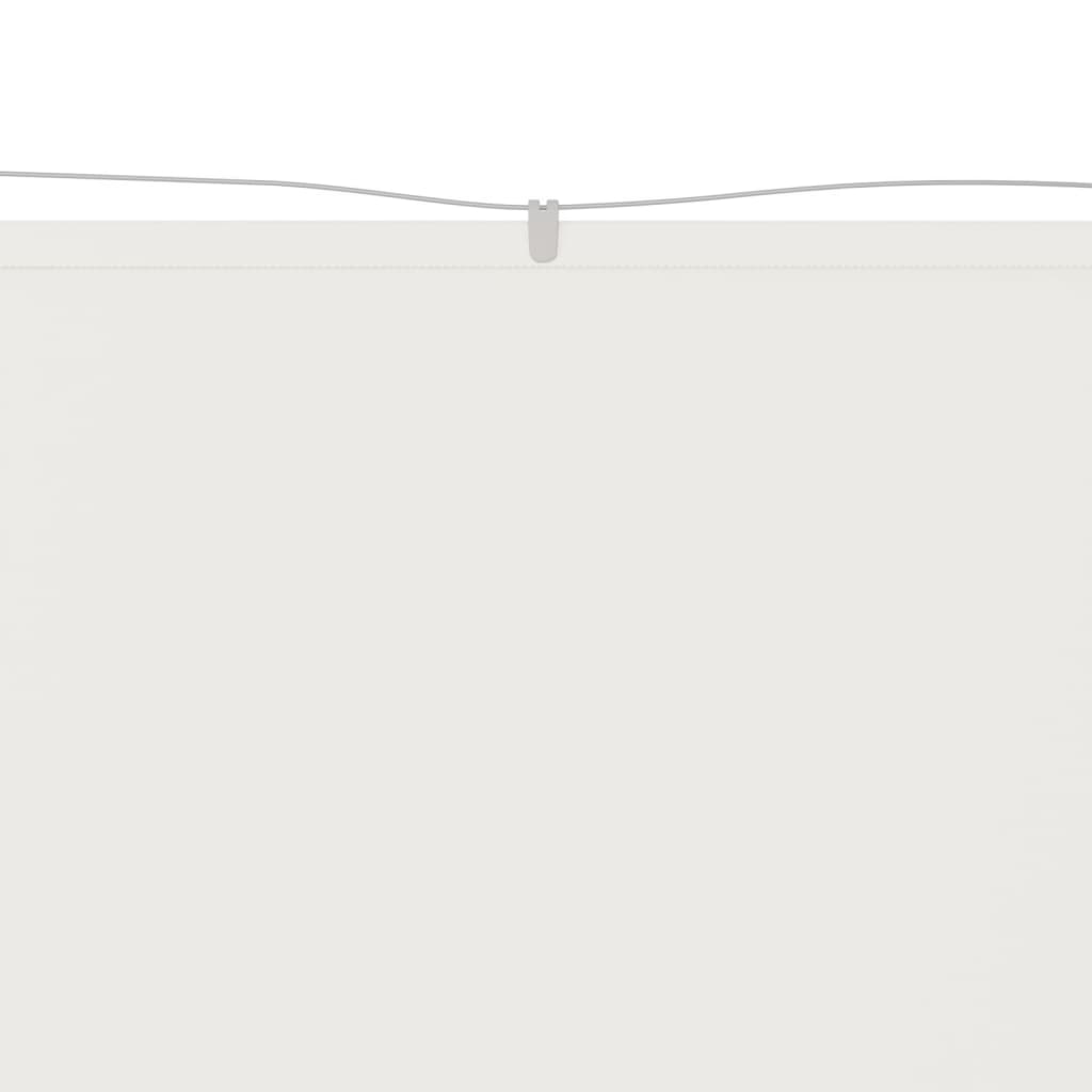 Vidaxl Luifel Vertical 100x420 cm Oxford Fabric blanc