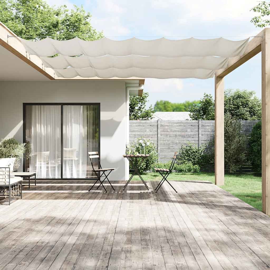 Vidaxl luifel vertical 100x800 cm tissu oxford blanc
