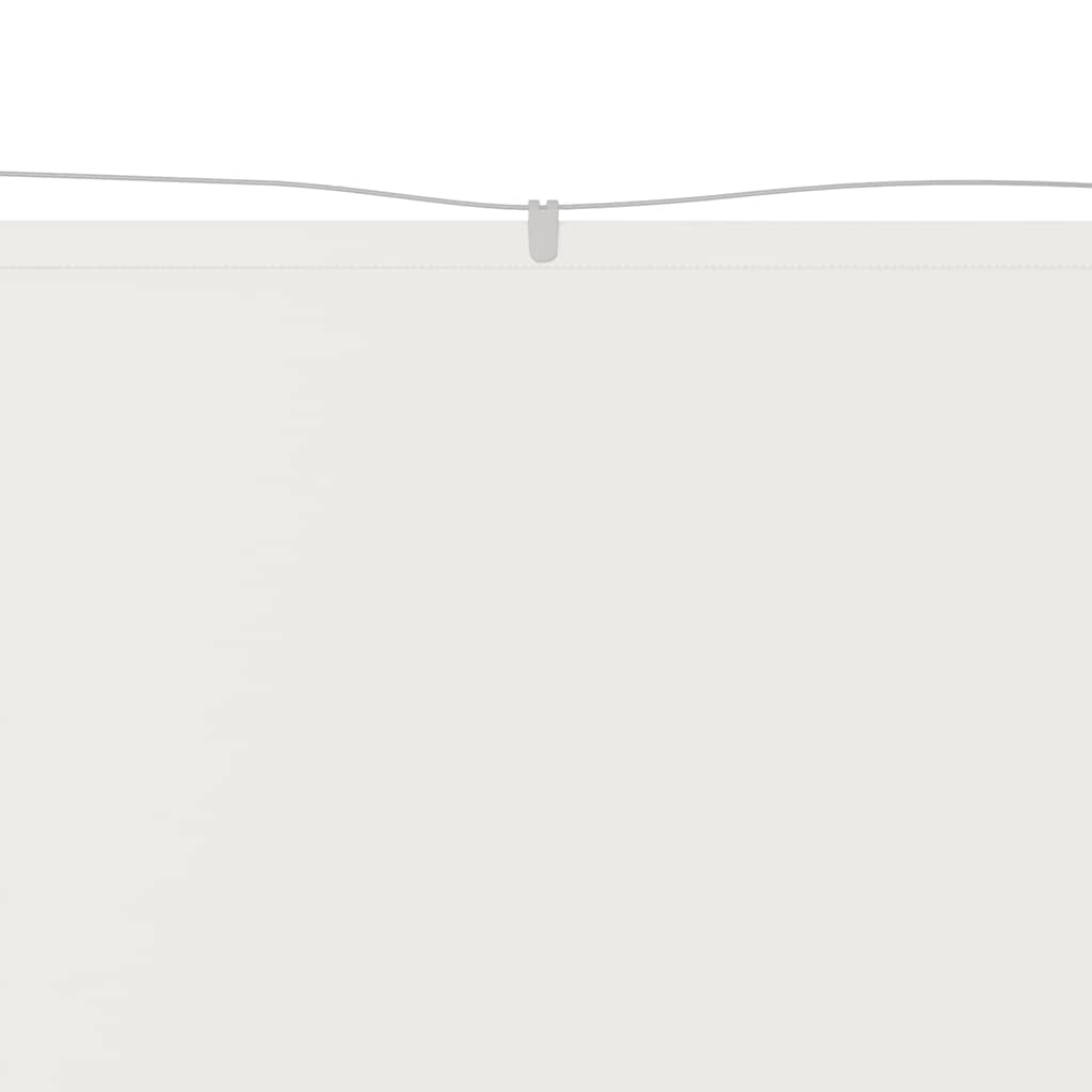 Vidaxl luifel vertical 100x1000 cm tissu oxford blanc