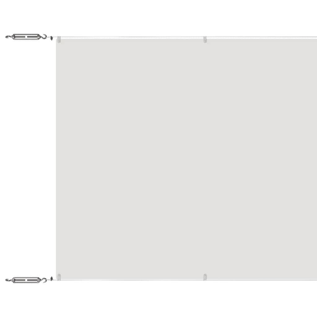 Vidaxl luifel vertical 100x1200 cm tissu oxford blanc