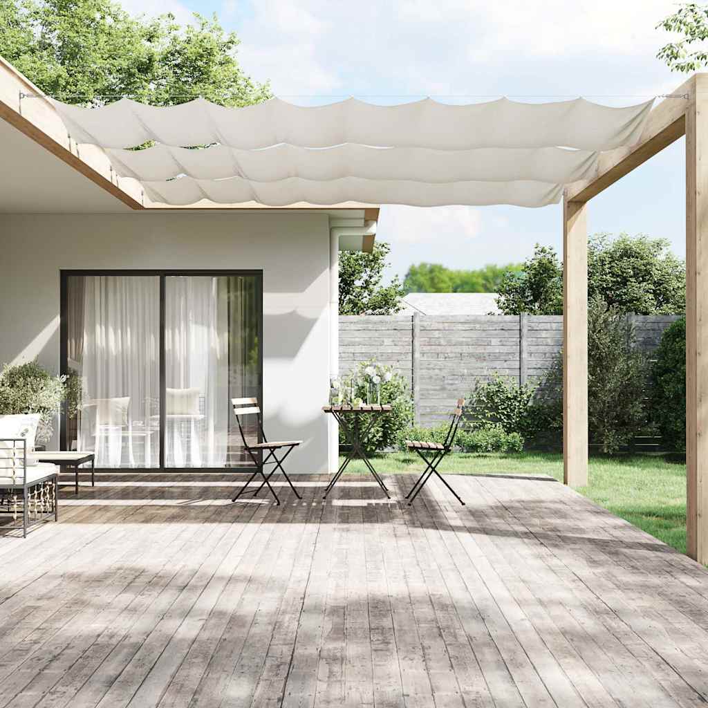 Vidaxl luifel vertical 100x1200 cm tissu oxford blanc