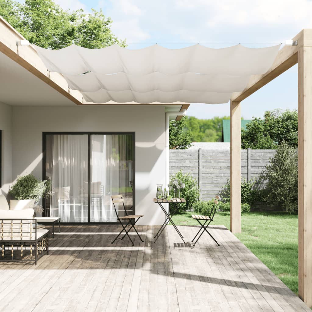 Vidaxl luifel vertical 140x270 cm tissu oxford blanc