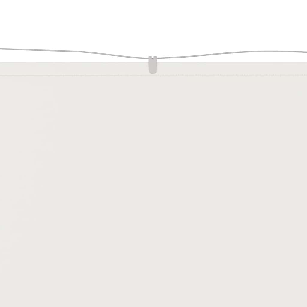 Vidaxl luifel vertical 180x800 cm tissu oxford blanc