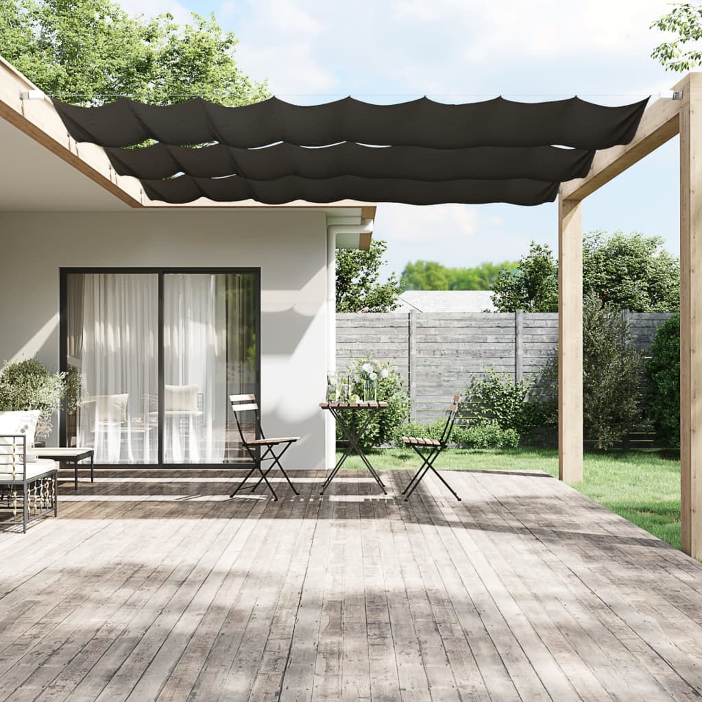 Vidaxl Luifel Vertical 60x360 cm Oxford Fabric Anthracite -Colored