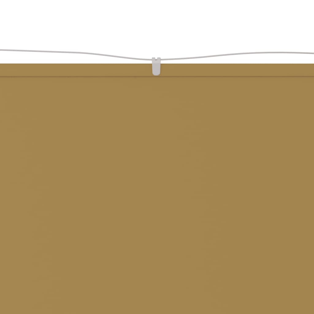 Vidaxl luifel vertical 100x600 cm tissu oxford beige