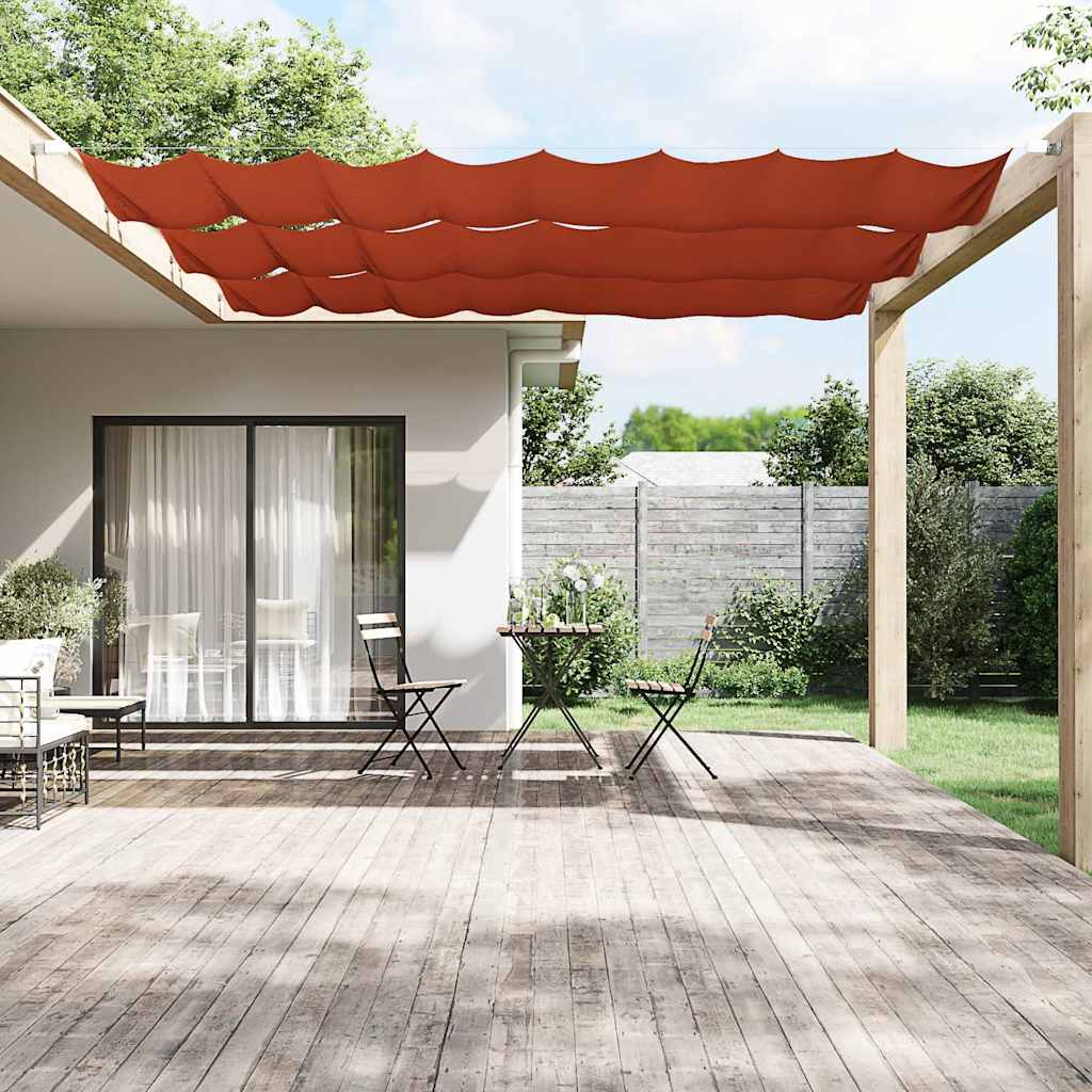 Vidaxl Luifel Vertical 60x600 cm Oxford tissu terre caisse -colored