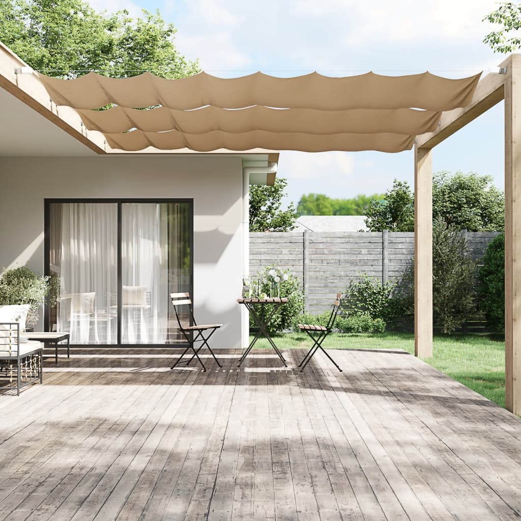 Vidaxl Luifel Vertical 60x360 cm Oxford tissu taupe