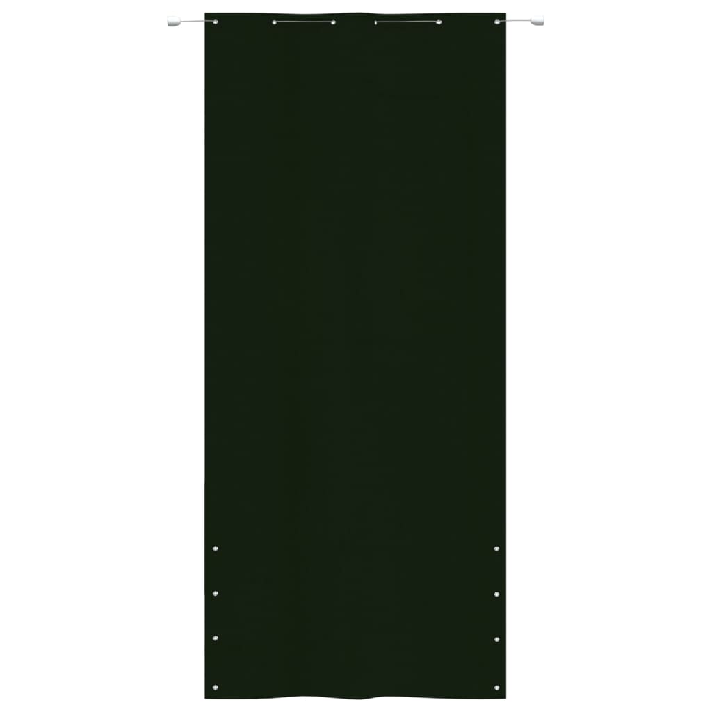 Écran de balcon Vidaxl 120x240 cm Oxford tissu vert foncé