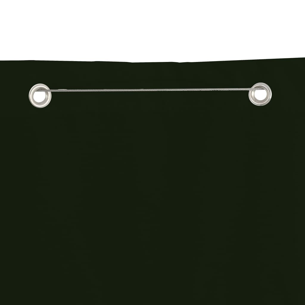 Écran de balcon Vidaxl 120x240 cm Oxford tissu vert foncé