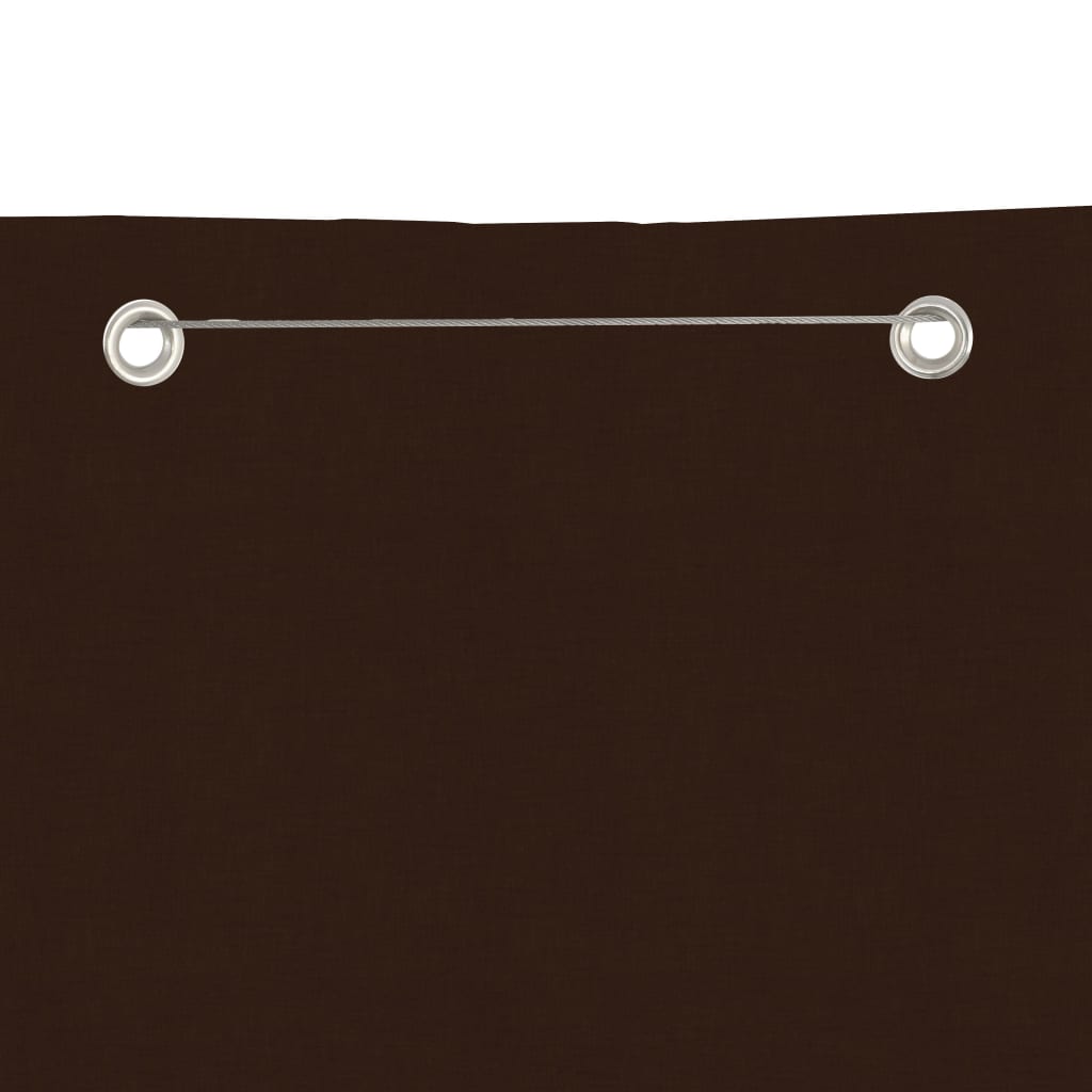 Écran de balcon Vidaxl 80x240 cm Oxford tissu brun