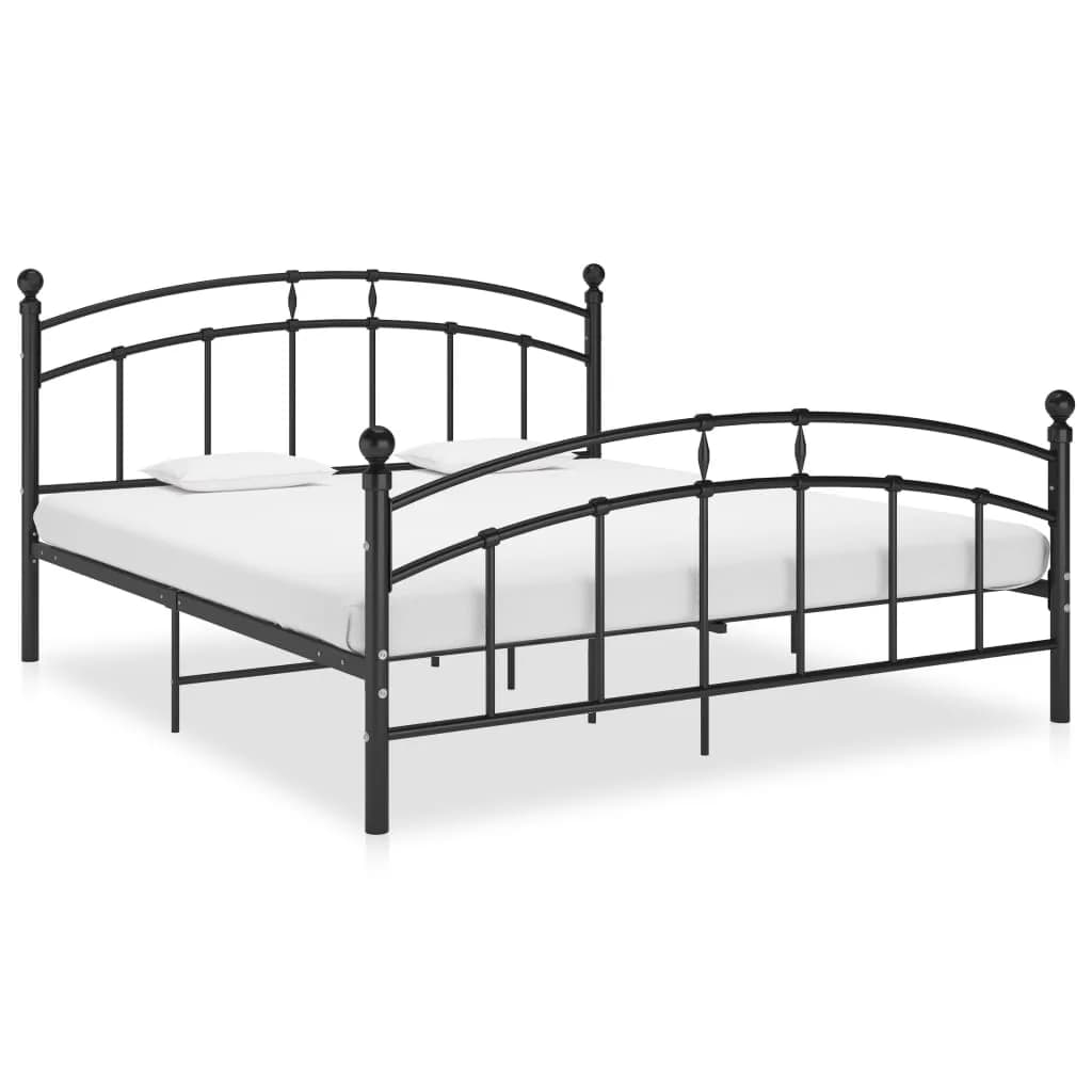 Vidaxl bedframe metaal zwart 160x200 cm