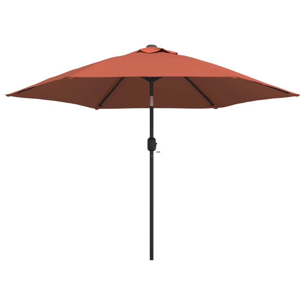 Vidaxl parasol avec poteau métallique 300 cm en terre cuite -colored