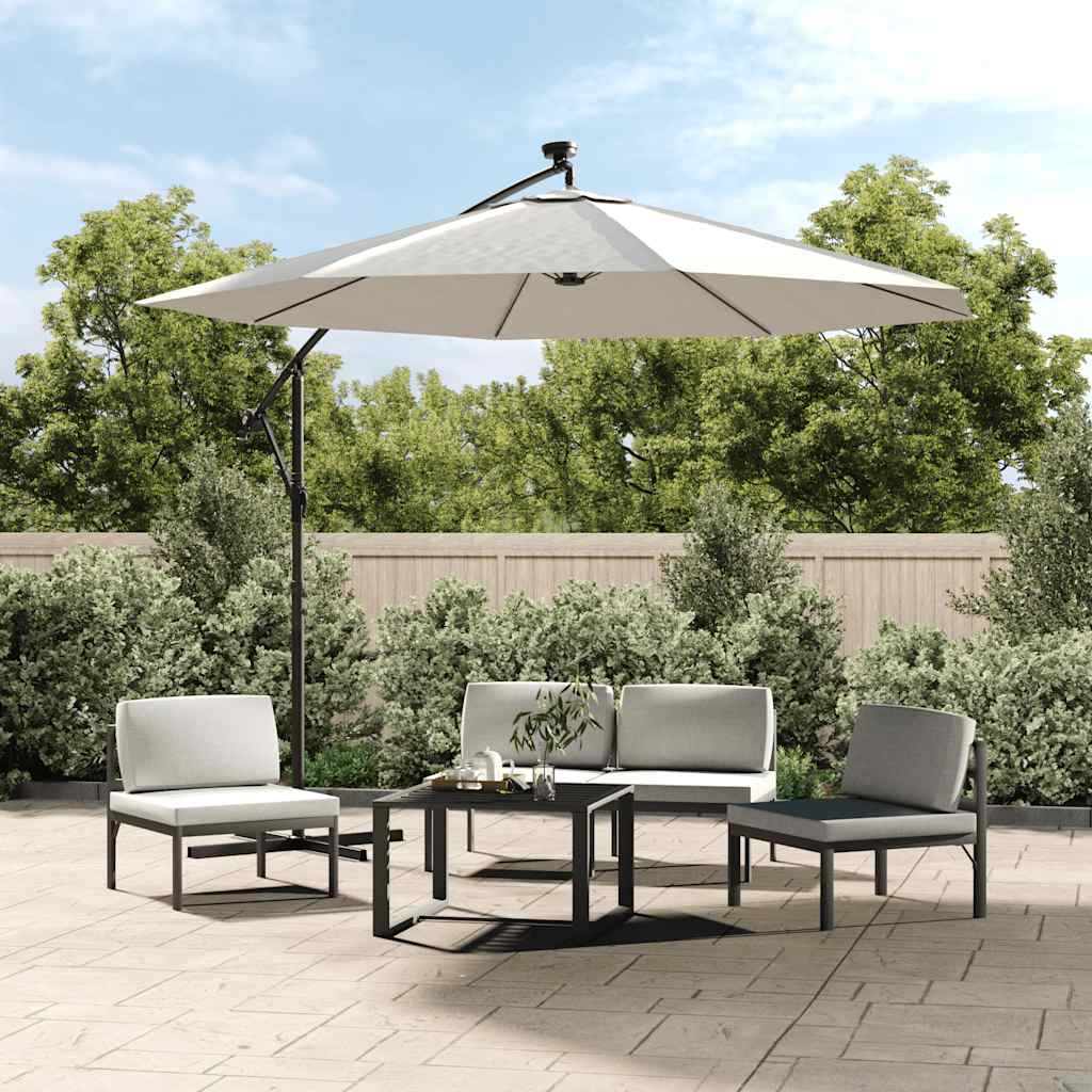Tissu de remplacement Vidaxl pour parasol flottant 350 cm Blanc