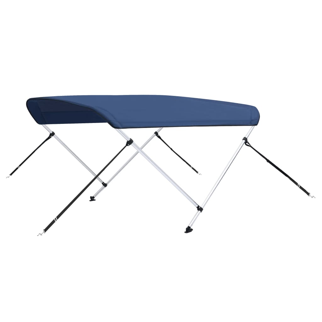 Vidaxl biminitop 2-bows 180x130x110 cm bleu marin