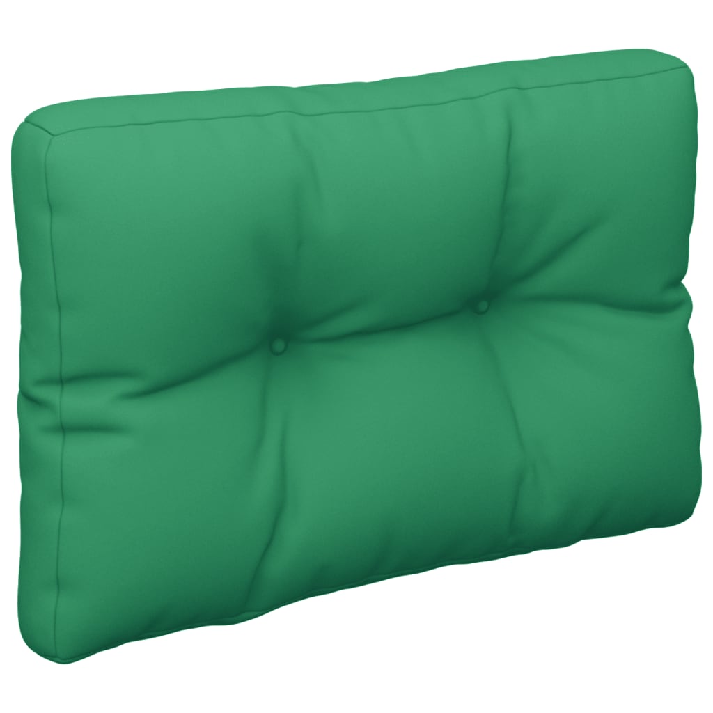 VidaXL Coussin de palette 60x40x12 cm tissu vert