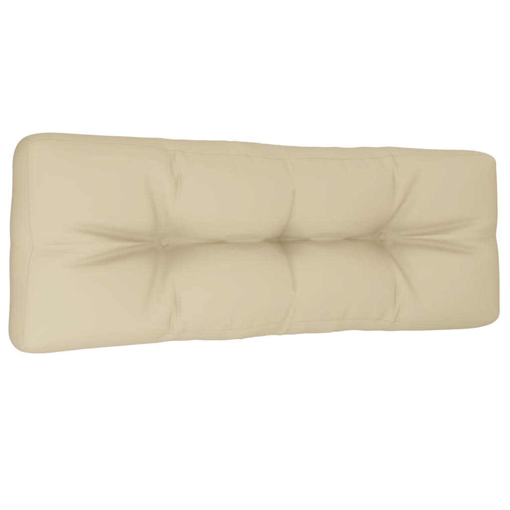 Coussin de palette vidaxl 120x40x12 cm en tissu beige
