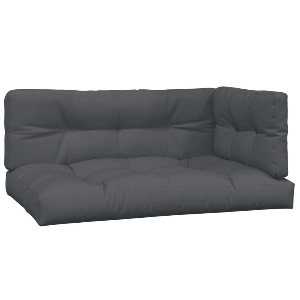 Coussins de palette vidaxl 3 strivus anthracite -colored