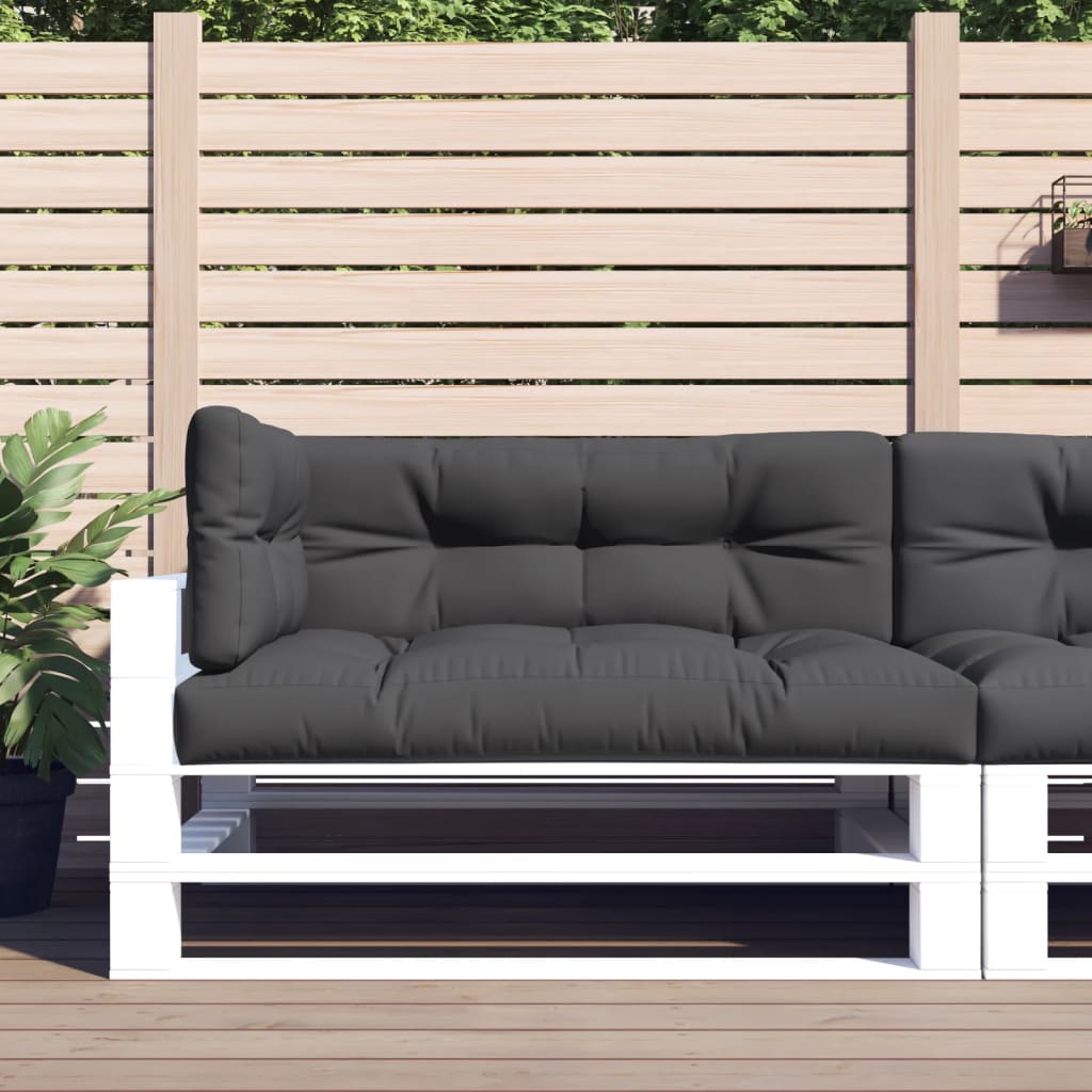 Coussins de palette vidaxl 3 strivus anthracite -colored