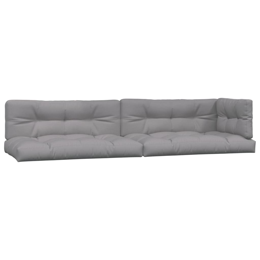 VidaXL Coussins de palette 5 pcs tissu gris